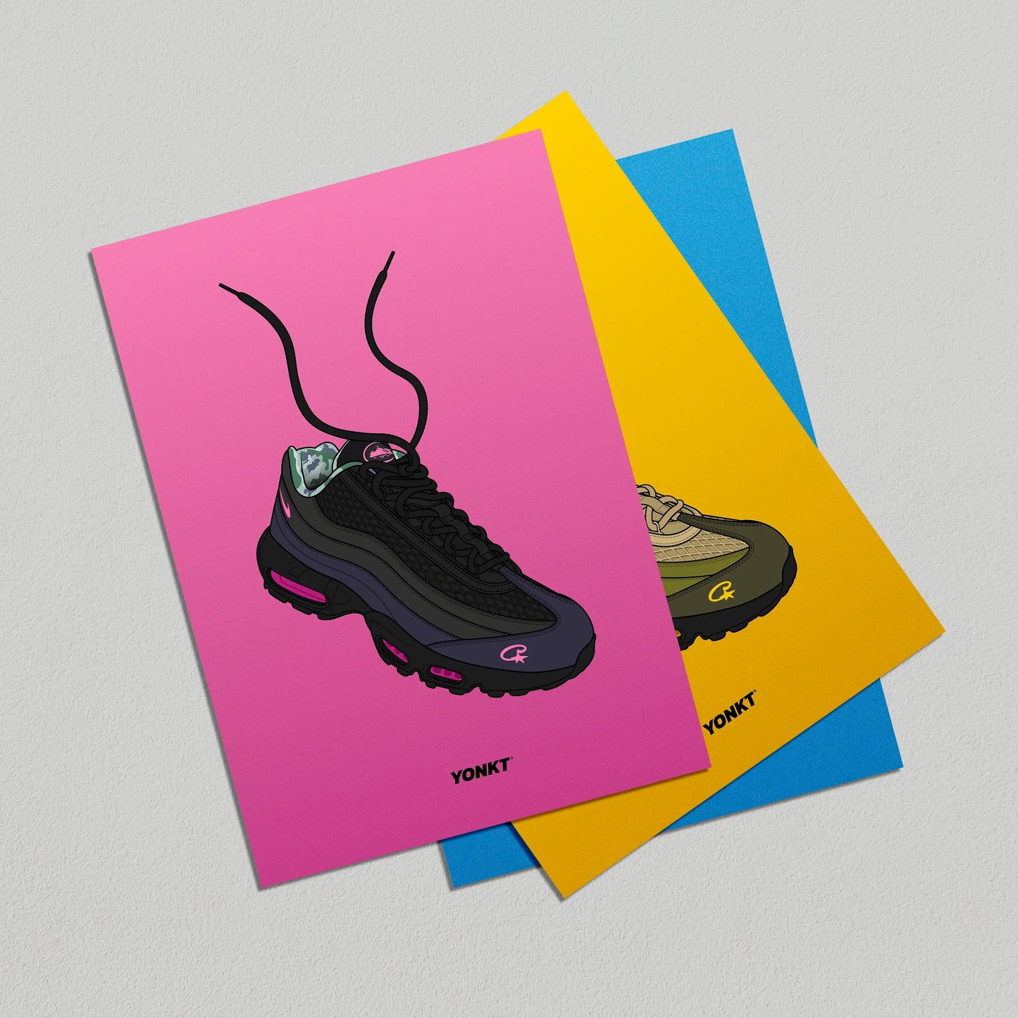 Artwork Corteiz x Nike Air Max 95 SP Pink Beam