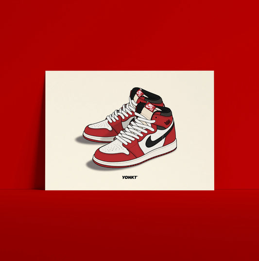 Artwork Air Jordan 1 Retro High OG Lost & Found