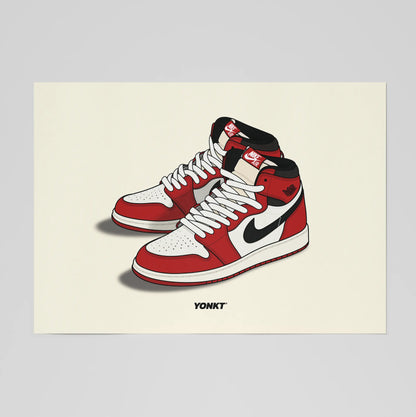 Artwork Air Jordan 1 Retro High OG Lost & Found