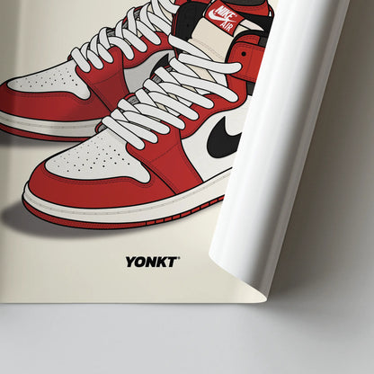 Artwork Air Jordan 1 Retro High OG Lost & Found