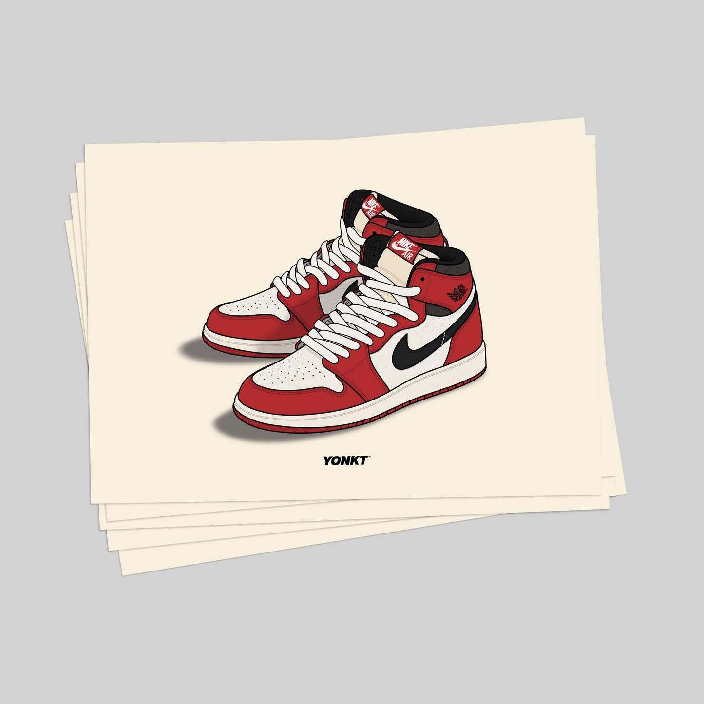 Artwork Air Jordan 1 Retro High OG Lost & Found