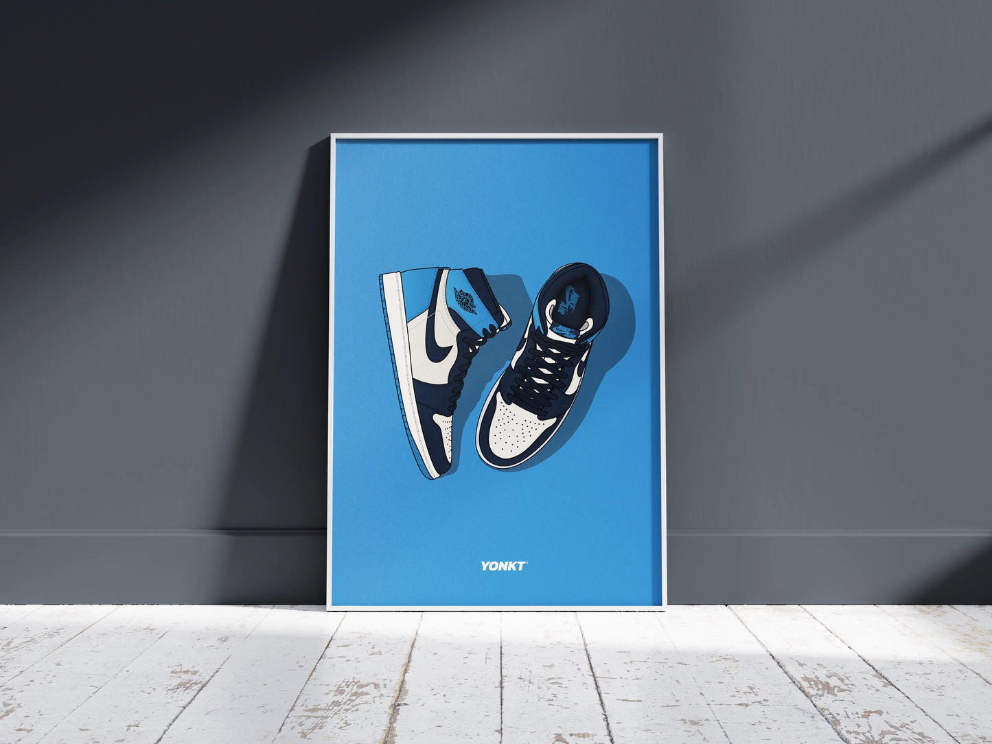 Artwork Air Jordan 1 Retro High OG Obsidian UNC