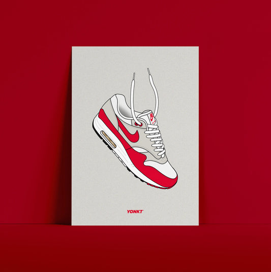 Artwork Nike Air Max 1 OG Red