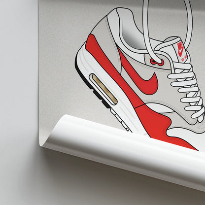 Artwork Nike Air Max 1 OG Red