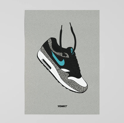 Artwork Atmos x Nike Air Max 1 Elephant