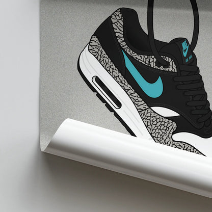 Artwork Atmos x Nike Air Max 1 Elephant