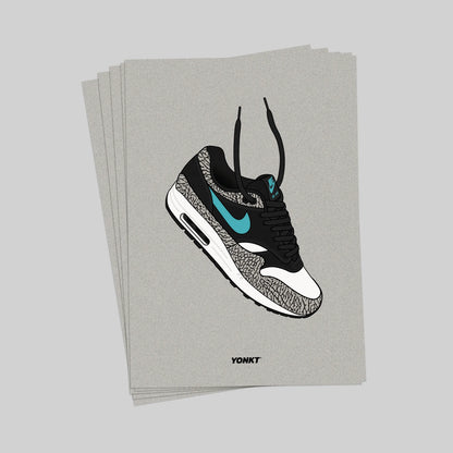 Artwork Atmos x Nike Air Max 1 Elephant