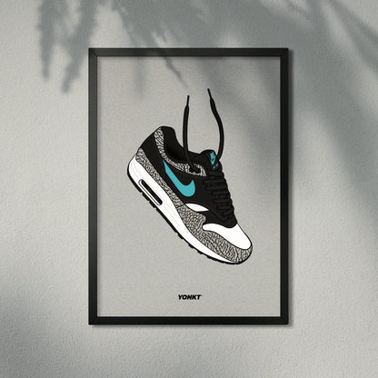 Artwork Atmos x Nike Air Max 1 Elephant