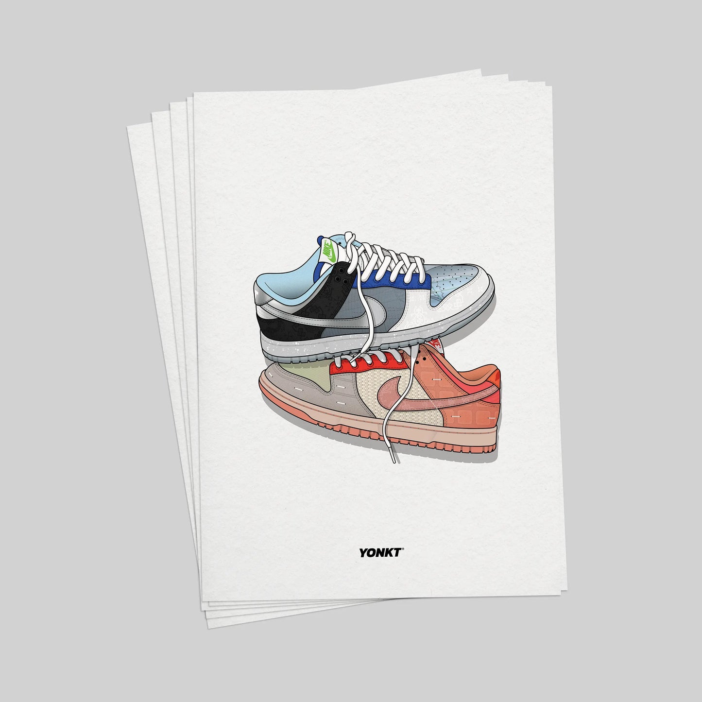 Artwork CLOT x Nike Dunk Low SP What The