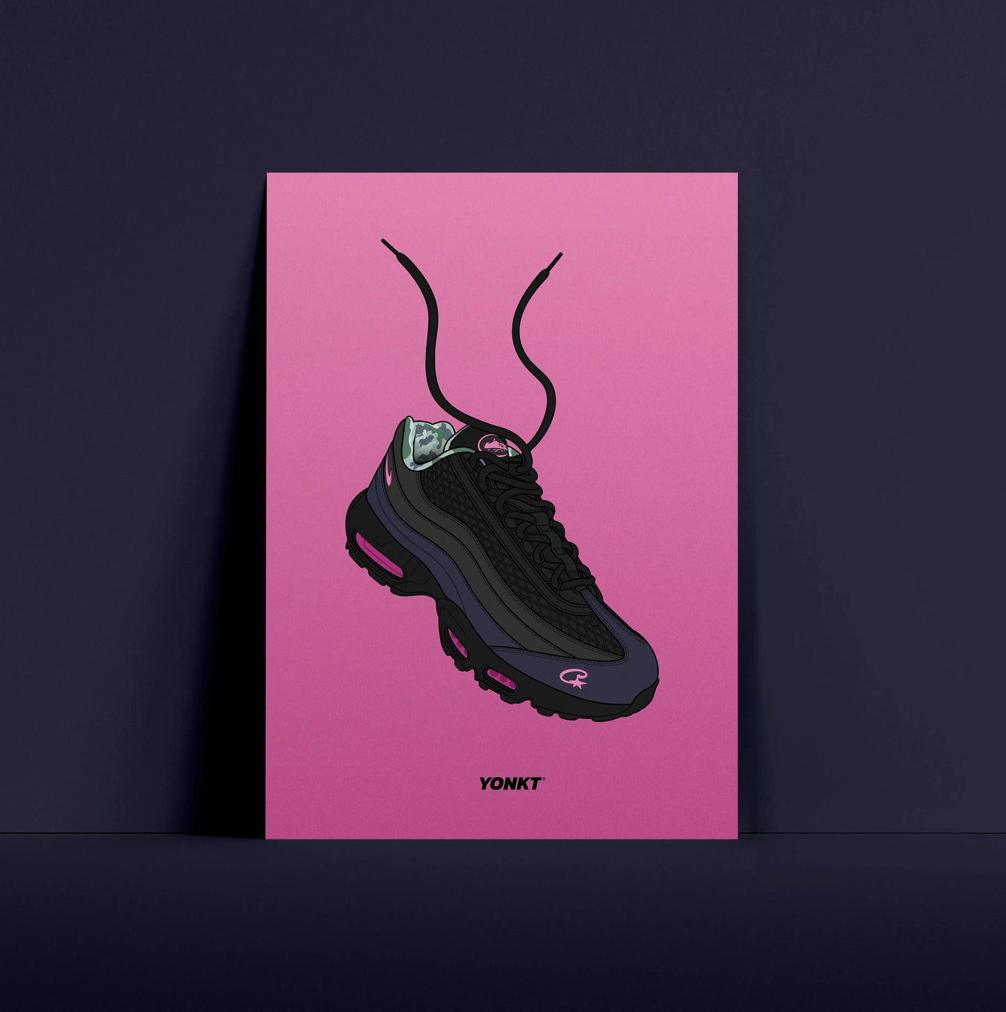 Artwork Corteiz x Nike Air Max 95 SP Pink Beam