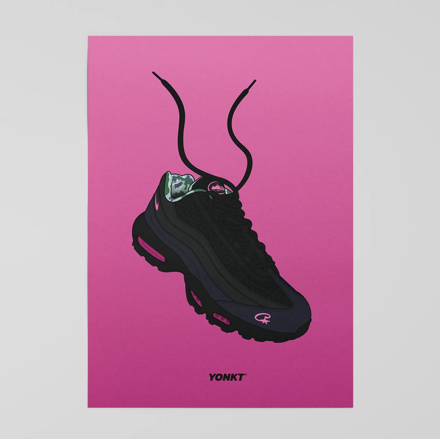 Artwork Corteiz x Nike Air Max 95 SP Pink Beam