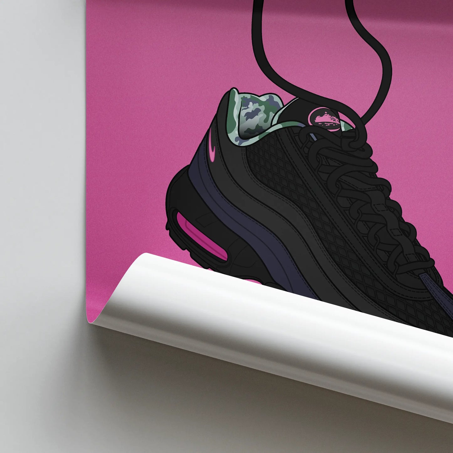 Artwork Corteiz x Nike Air Max 95 SP Pink Beam