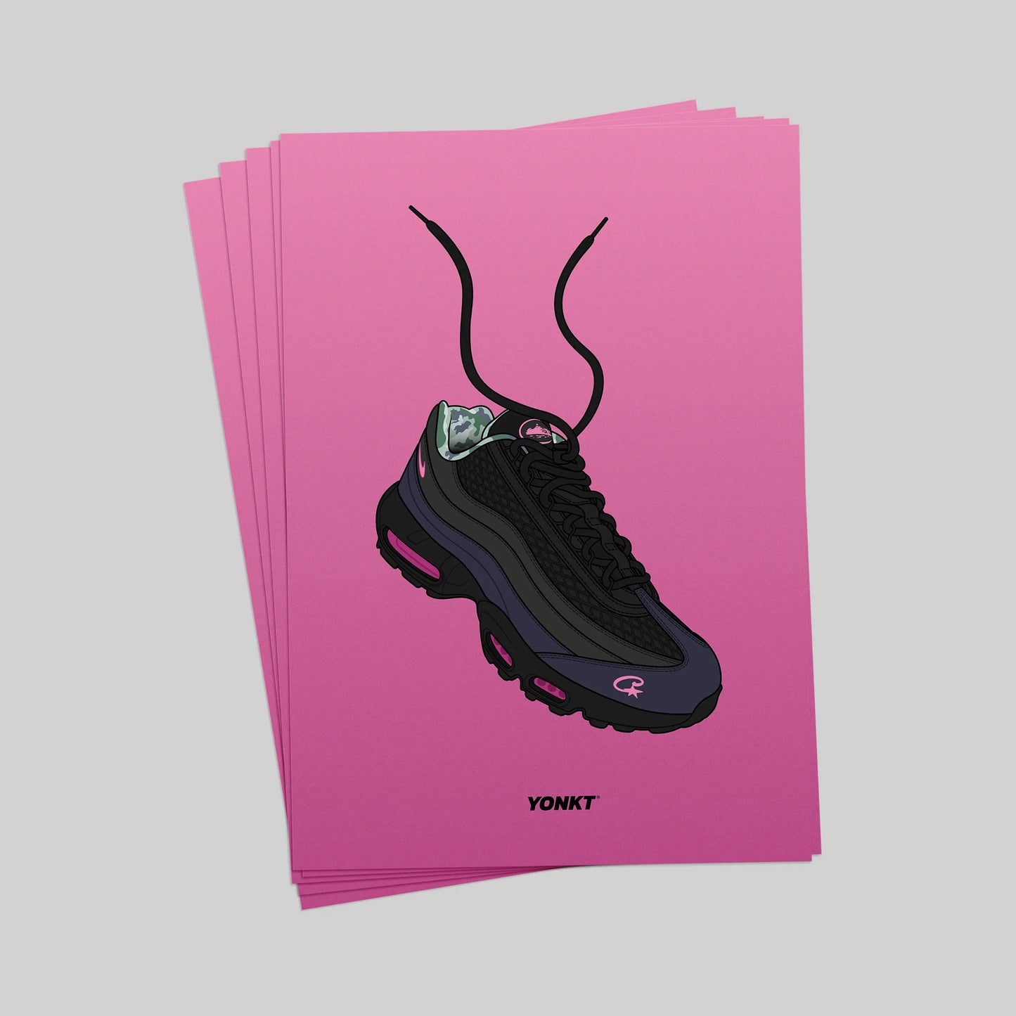 Artwork Corteiz x Nike Air Max 95 SP Pink Beam