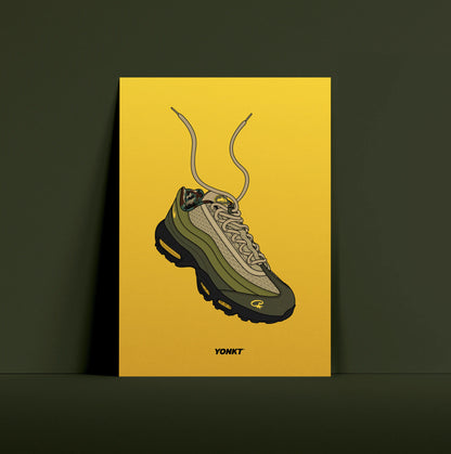 Artwork Corteiz x Nike Air Max 95 SP Sequoia