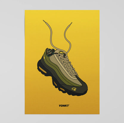 Artwork Corteiz x Nike Air Max 95 SP Sequoia