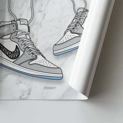 Artwork Dior x Air Jordan 1