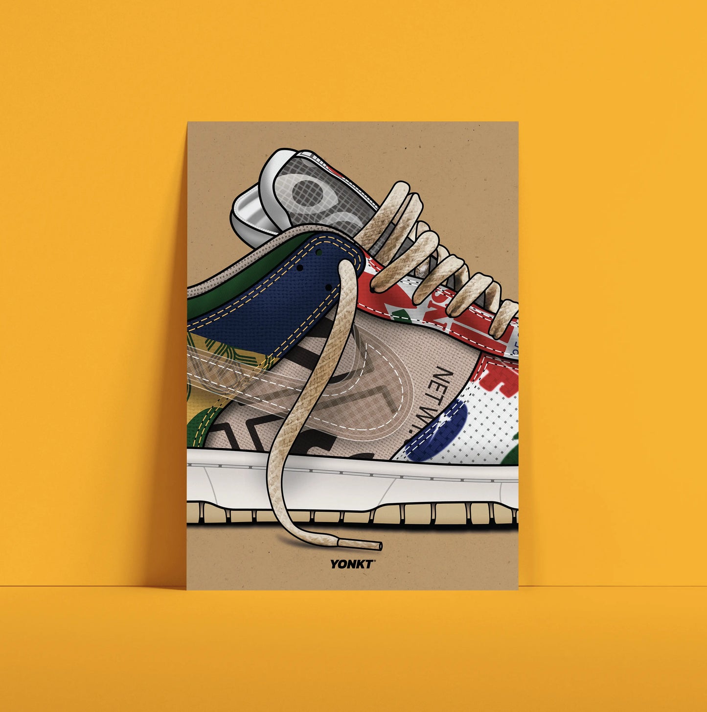 Artwork Nike Dunk Low SP City Market