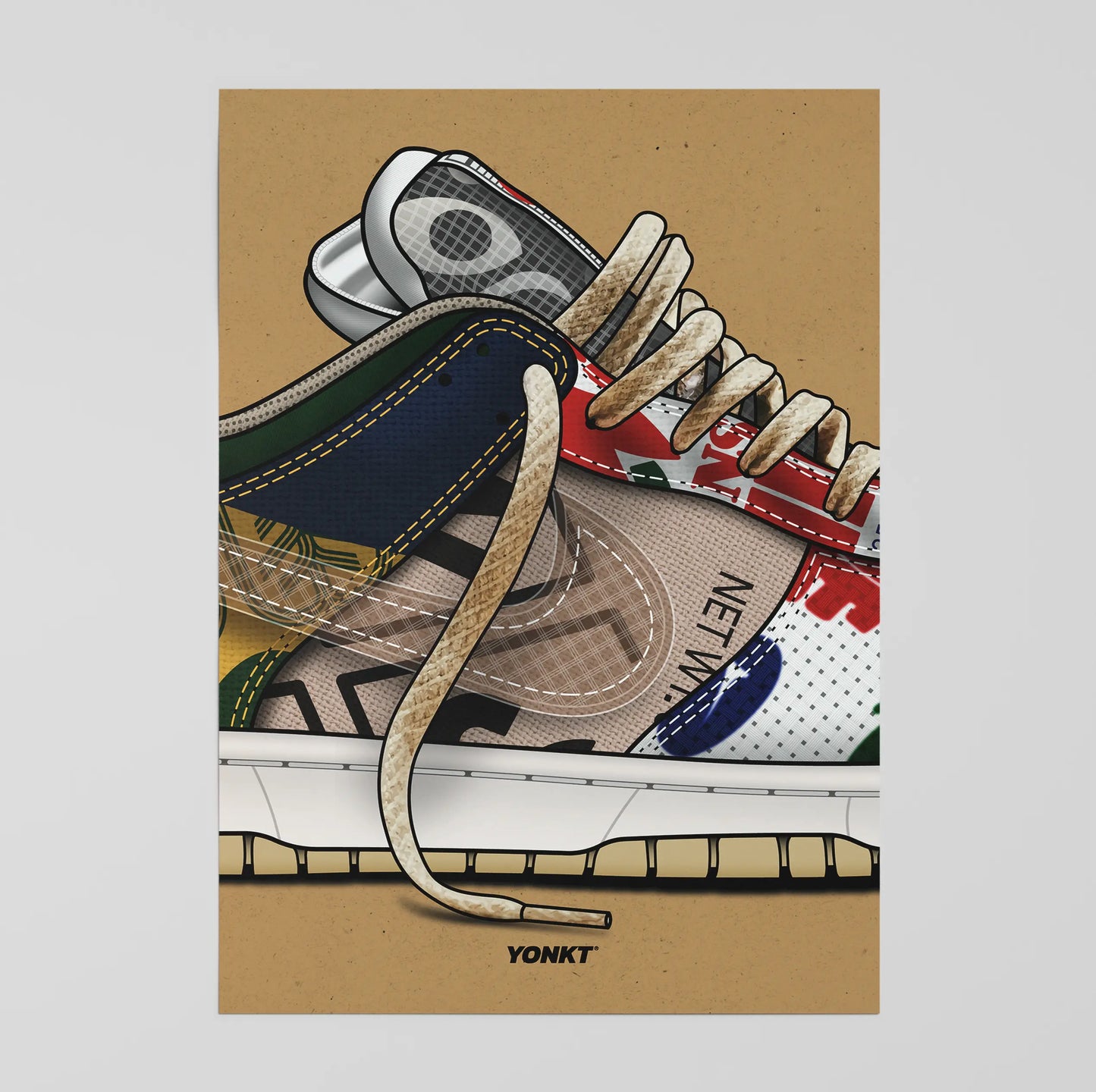 Artwork Nike Dunk Low SP City Market