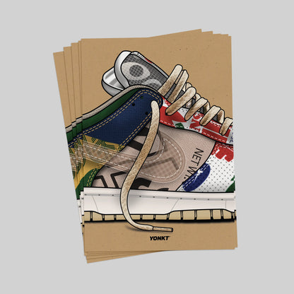 Artwork Nike Dunk Low SP City Market