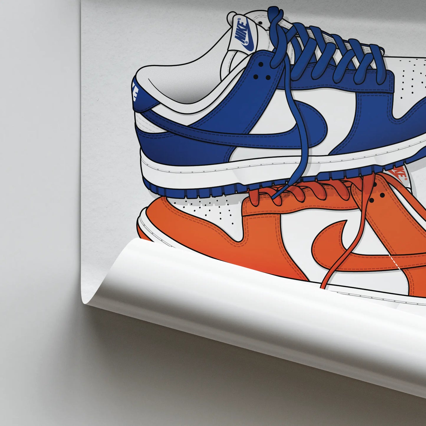 Artwork Nike Dunk Low SP Kentucky & Syracuse