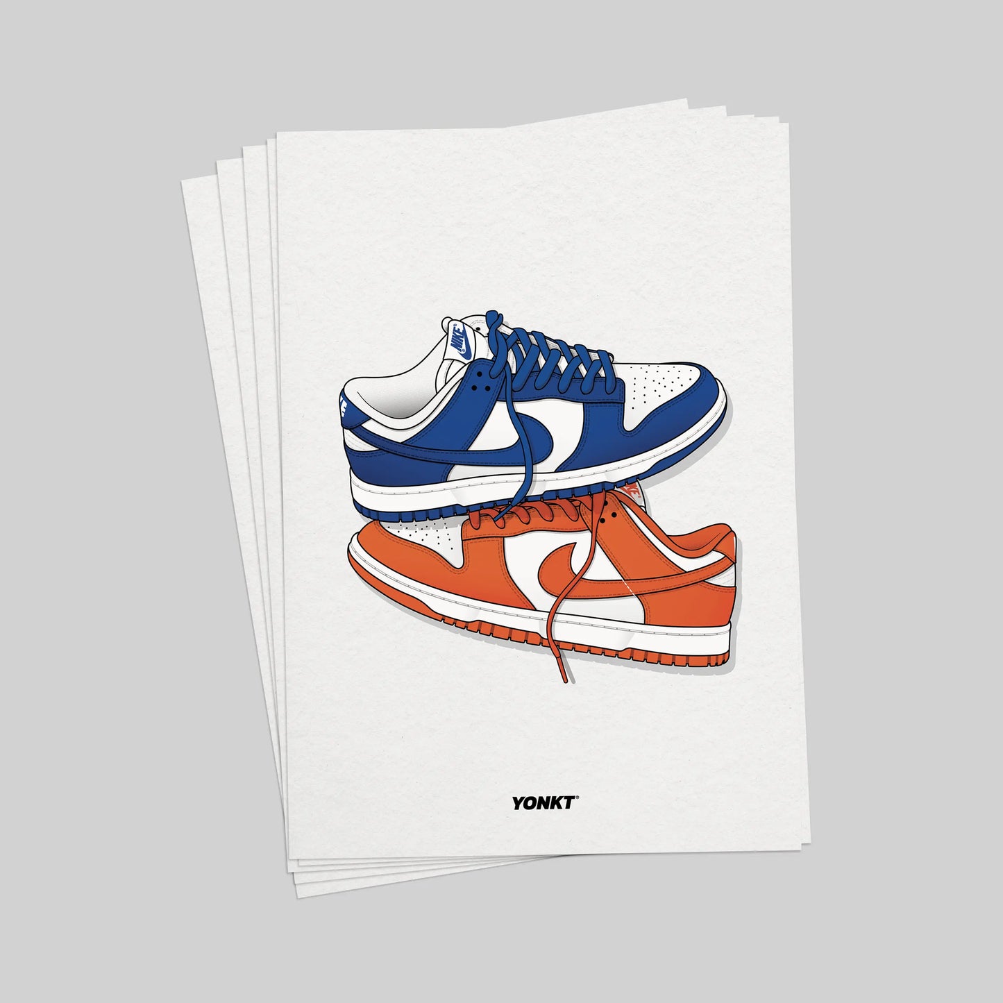 Artwork Nike Dunk Low SP Kentucky & Syracuse