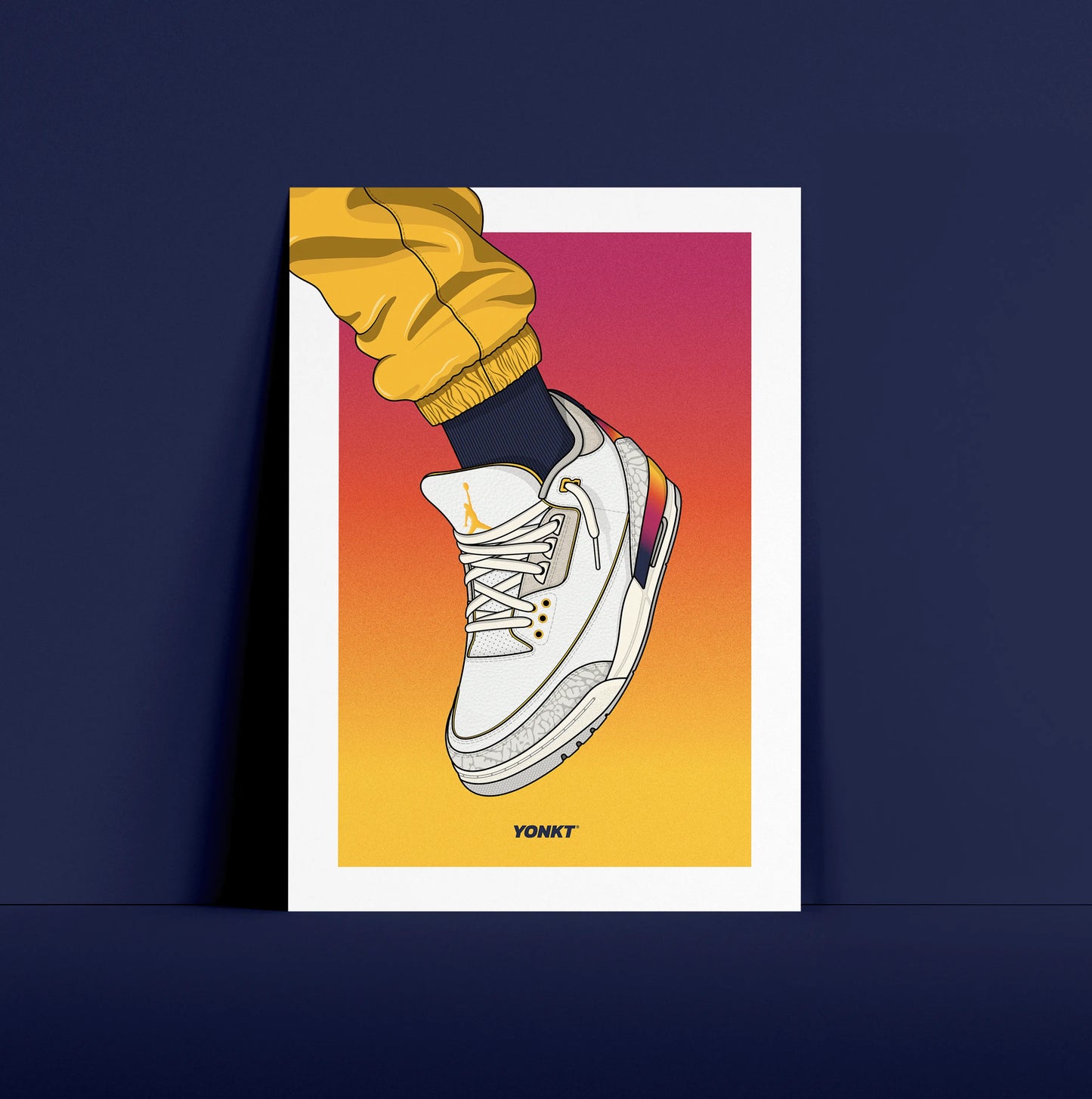 Artwork J Balvin x Air Jordan 3 Retro SP Medellín Sunset