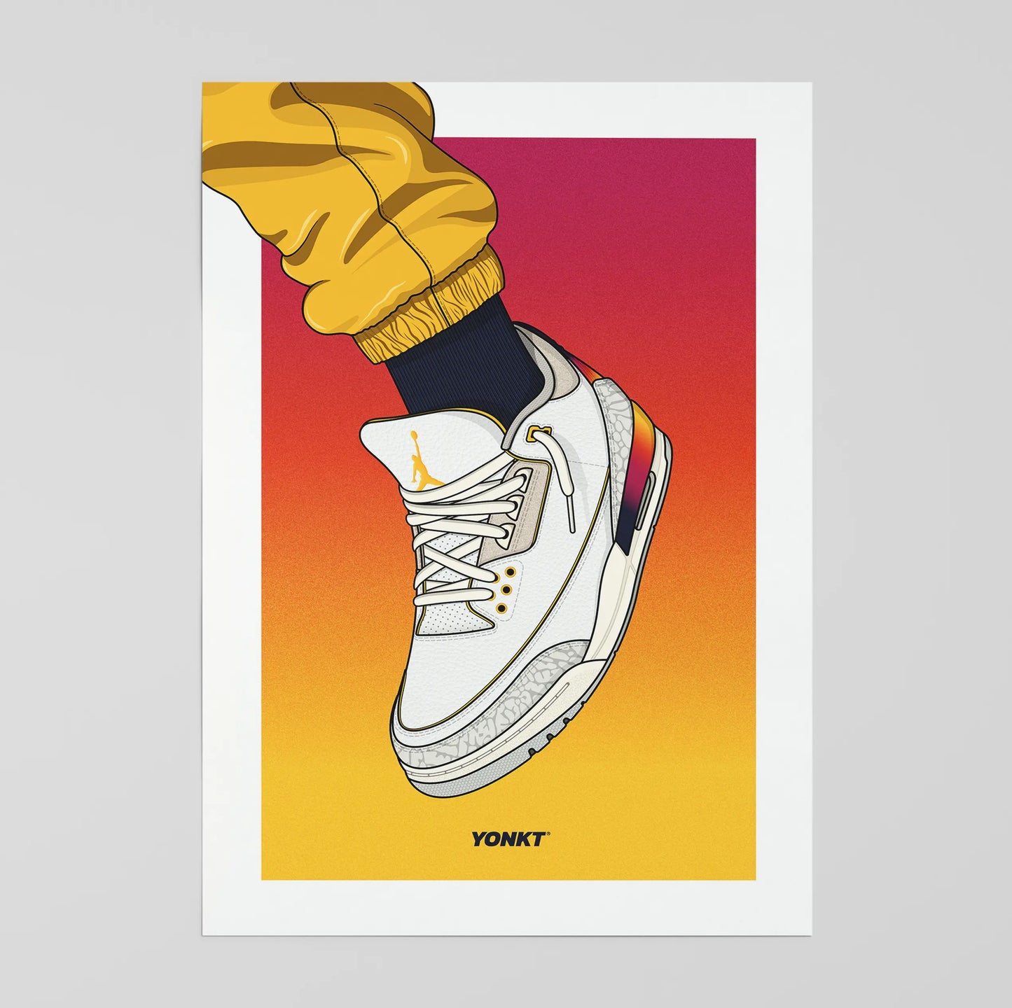 Artwork J Balvin x Air Jordan 3 Retro SP Medellín Sunset