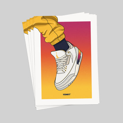 Artwork J Balvin x Air Jordan 3 Retro SP Medellín Sunset