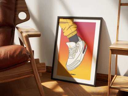 Artwork J Balvin x Air Jordan 3 Retro SP Medellín Sunset