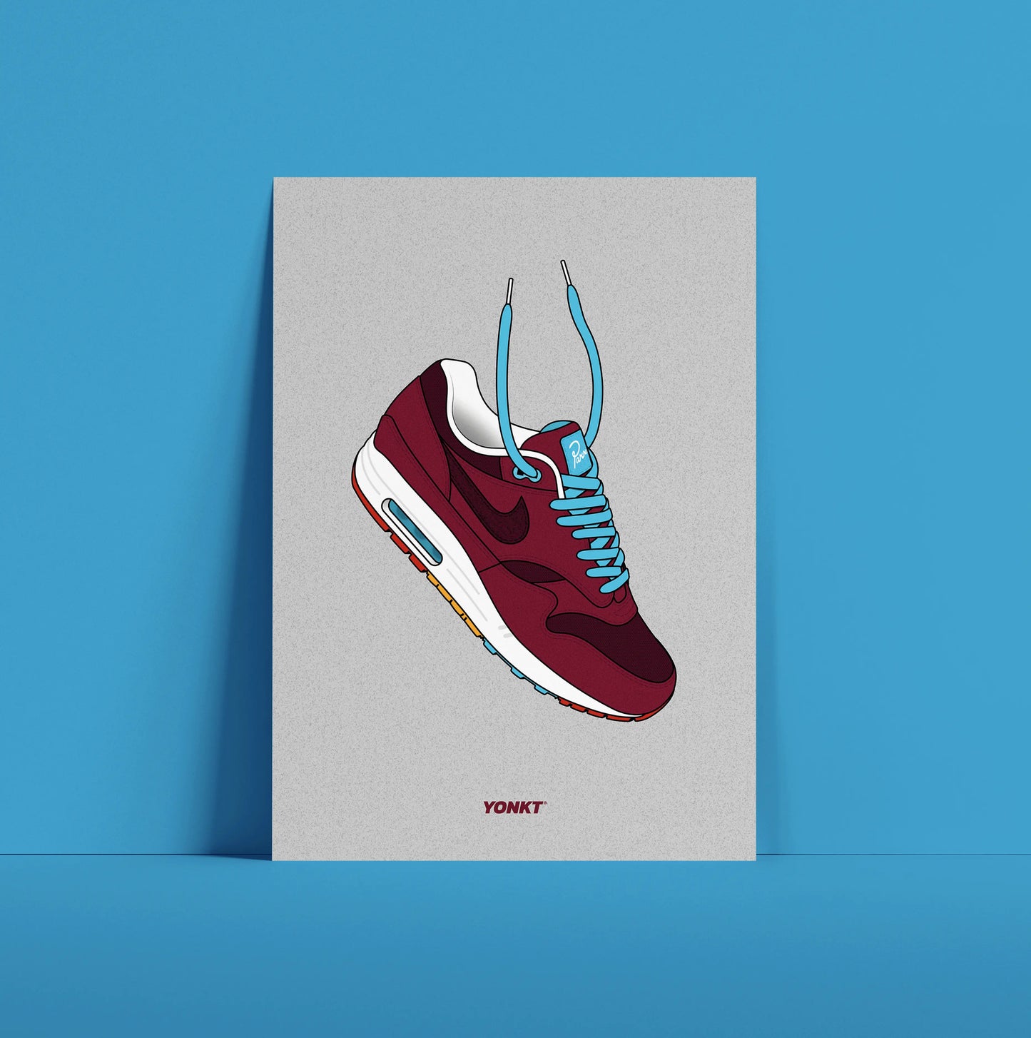 Artwork Parra x Patta x Nike Air Max 1 Cherrywood