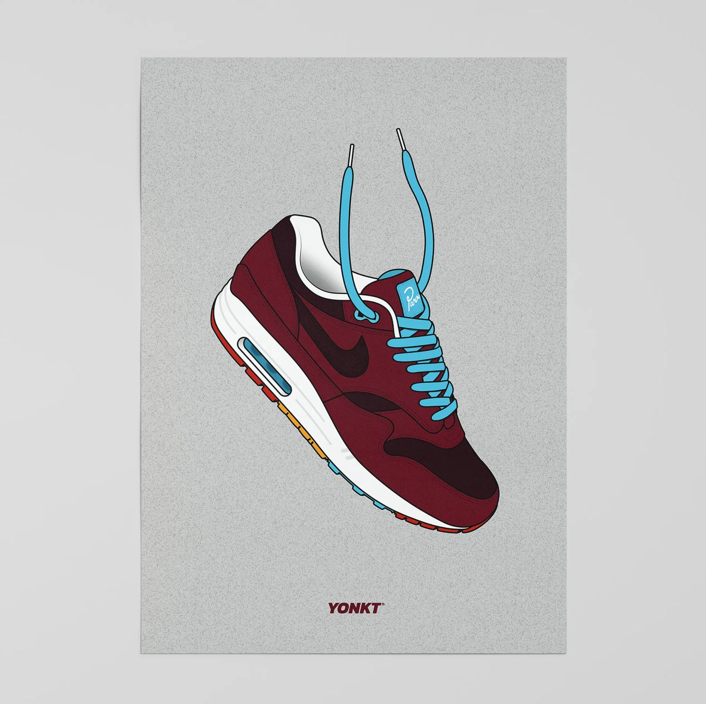 Artwork Parra x Patta x Nike Air Max 1 Cherrywood