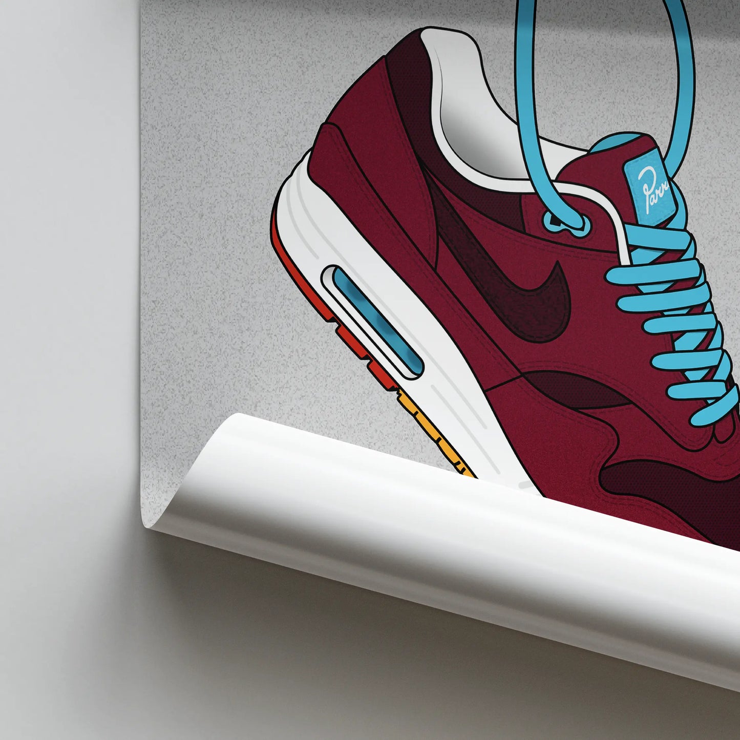 Artwork Parra x Patta x Nike Air Max 1 Cherrywood