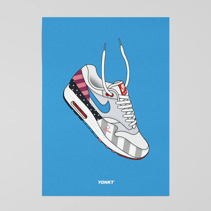 Artwork Parra x Nike Air Max 1 Polka & Stripes