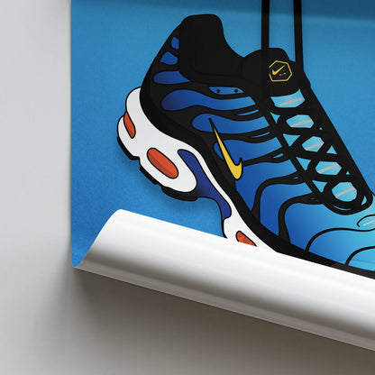 Artwork Nike Air Max Plus TN Hyper Blue