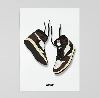 Artwork Travis Scott x Air Jordan 1 Retro High Cactus Jack