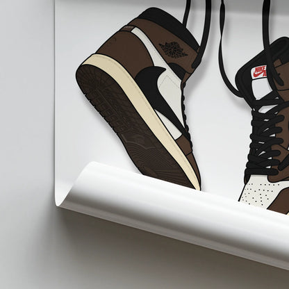 Artwork Travis Scott x Air Jordan 1 Retro High Cactus Jack