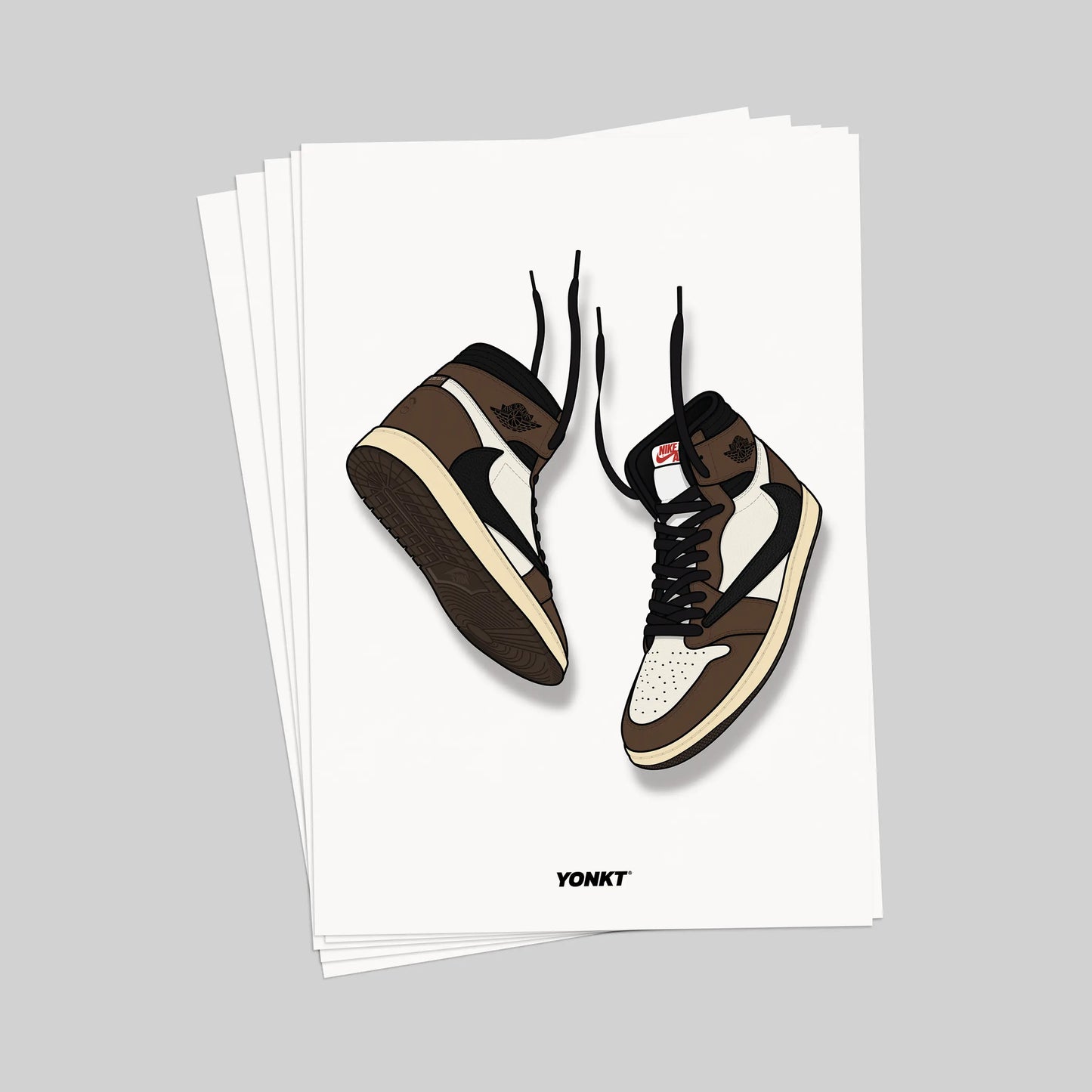 Artwork Travis Scott x Air Jordan 1 Retro High Cactus Jack