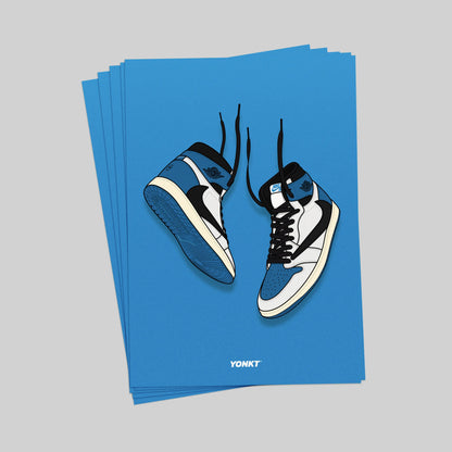 Artwork Fragment x Travis Scott x Air Jordan 1 Retro High OG SP