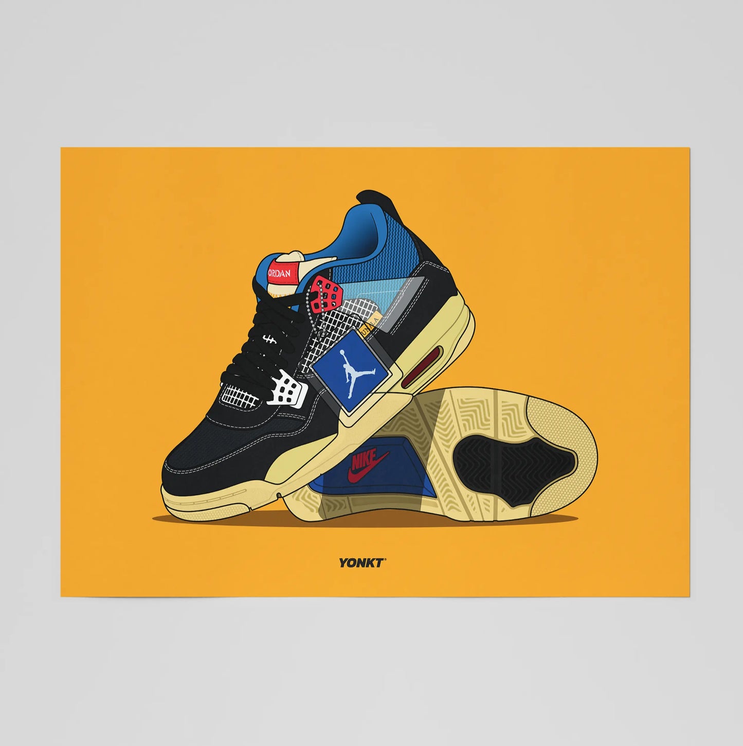 Artwork Union x Air Jordan 4 Retro SP Off Noir