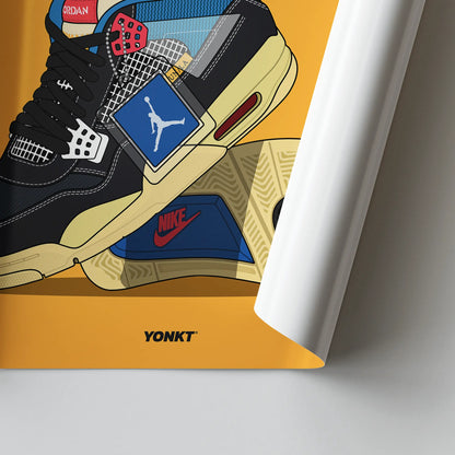 Artwork Union x Air Jordan 4 Retro SP Off Noir