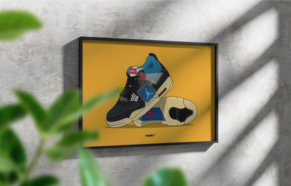 Artwork Union x Air Jordan 4 Retro SP Off Noir